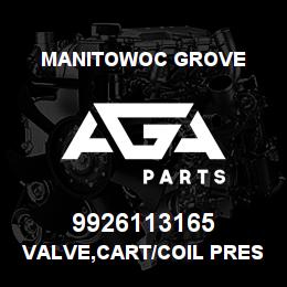 9926113165 Manitowoc Grove VALVE, CART/COIL PRESS.REDUCING | AGA Parts