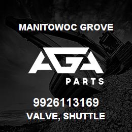 9926113169 Manitowoc Grove VALVE, SHUTTLE | AGA Parts