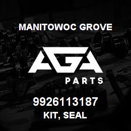 9926113187 Manitowoc Grove KIT, SEAL | AGA Parts