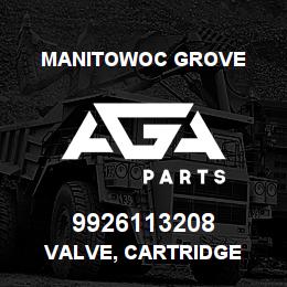 9926113208 Manitowoc Grove VALVE, CARTRIDGE | AGA Parts