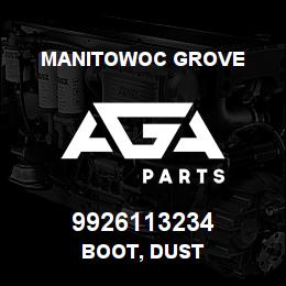 9926113234 Manitowoc Grove BOOT, DUST | AGA Parts