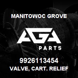9926113454 Manitowoc Grove VALVE, CART. RELIEF @ 3900 PSI | AGA Parts