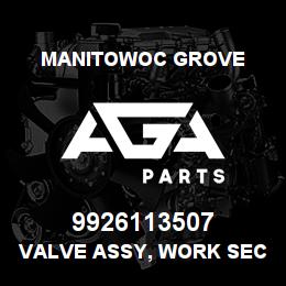 9926113507 Manitowoc Grove VALVE ASSY, WORK SECTION | AGA Parts