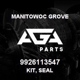 9926113547 Manitowoc Grove KIT, SEAL | AGA Parts