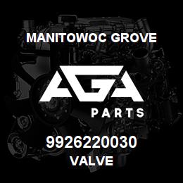 9926220030 Manitowoc Grove VALVE | AGA Parts