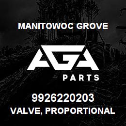 9926220203 Manitowoc Grove VALVE, PROPORTIONAL RELIEF | AGA Parts