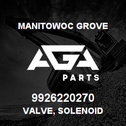 9926220270 Manitowoc Grove VALVE, SOLENOID | AGA Parts