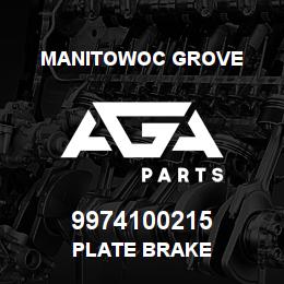9974100215 Manitowoc Grove PLATE BRAKE | AGA Parts
