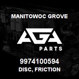 9974100594 Manitowoc Grove DISC, FRICTION | AGA Parts