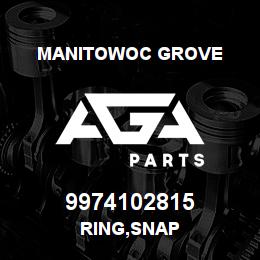 9974102815 Manitowoc Grove RING, SNAP | AGA Parts