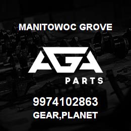 9974102863 Manitowoc Grove GEAR, PLANET | AGA Parts