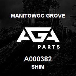 A000382 Manitowoc Grove SHIM | AGA Parts