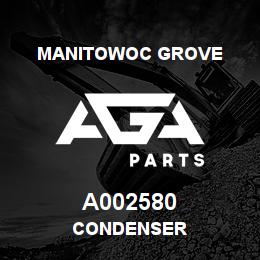 A002580 Manitowoc Grove CONDENSER | AGA Parts