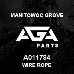A011784 Manitowoc Grove WIRE ROPE | AGA Parts