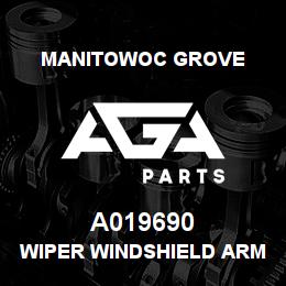 A019690 Manitowoc Grove WIPER WINDSHIELD ARM 500MM WET | AGA Parts