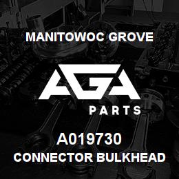 A019730 Manitowoc Grove CONNECTOR BULKHEAD | AGA Parts