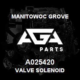 A025420 Manitowoc Grove VALVE SOLENOID | AGA Parts