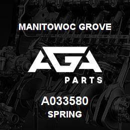 A033580 Manitowoc Grove SPRING | AGA Parts