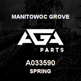A033590 Manitowoc Grove SPRING | AGA Parts