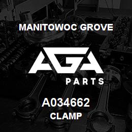 A034662 Manitowoc Grove CLAMP | AGA Parts