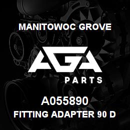 A055890 Manitowoc Grove FITTING ADAPTER 90 DEG | AGA Parts