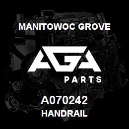 A070242 Manitowoc Grove HANDRAIL | AGA Parts