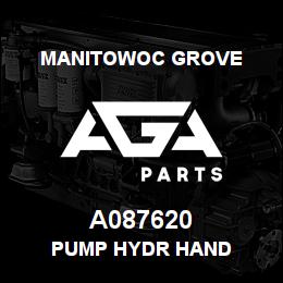 A087620 Manitowoc Grove PUMP HYDR HAND | AGA Parts