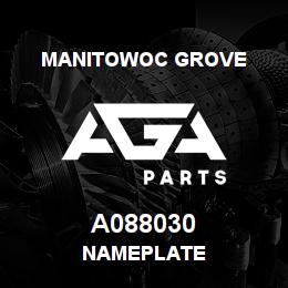 A088030 Manitowoc Grove NAMEPLATE | AGA Parts