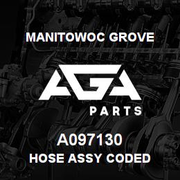 A097130 Manitowoc Grove HOSE ASSY CODED | AGA Parts