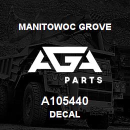 A105440 Manitowoc Grove DECAL | AGA Parts