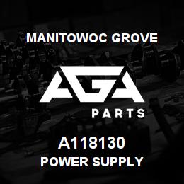 A118130 Manitowoc Grove POWER SUPPLY | AGA Parts