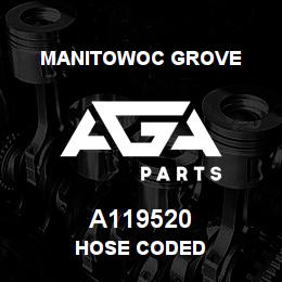 A119520 Manitowoc Grove HOSE CODED | AGA Parts
