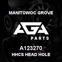 A123270 Manitowoc Grove HHCS HEAD HOLE | AGA Parts