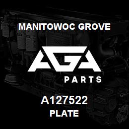 A127522 Manitowoc Grove PLATE | AGA Parts