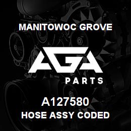 A127580 Manitowoc Grove HOSE ASSY CODED | AGA Parts