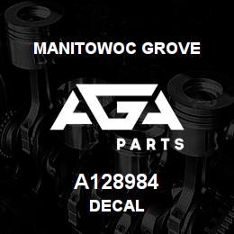 A128984 Manitowoc Grove DECAL | AGA Parts