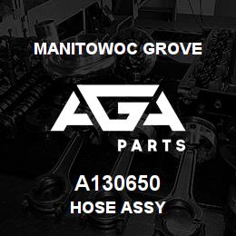 A130650 Manitowoc Grove HOSE ASSY | AGA Parts