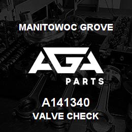 A141340 Manitowoc Grove VALVE CHECK | AGA Parts