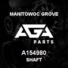 A154980 Manitowoc Grove SHAFT | AGA Parts