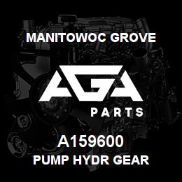 A159600 Manitowoc Grove PUMP HYDR GEAR | AGA Parts