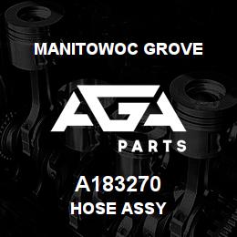 A183270 Manitowoc Grove HOSE ASSY | AGA Parts