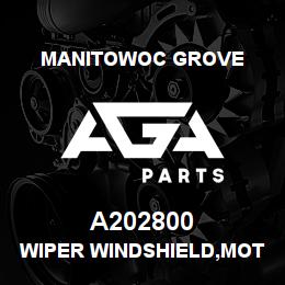 A202800 Manitowoc Grove WIPER WINDSHIELD,MOTOR 24V | AGA Parts