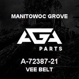 A-72387-21 Manitowoc Grove VEE BELT | AGA Parts