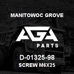 D-01325-98 Manitowoc Grove SCREW M6x25 | AGA Parts