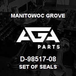 D-98517-08 Manitowoc Grove SET OF SEALS | AGA Parts