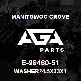 E-98460-51 Manitowoc Grove WASHER24,5x33x1 | AGA Parts