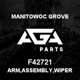 F42721 Manitowoc Grove ARM,ASSEMBLY,WIPER | AGA Parts