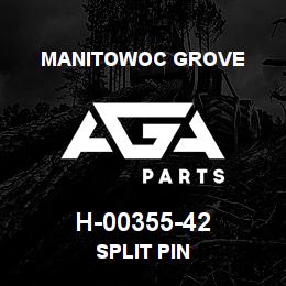 H-00355-42 Manitowoc Grove SPLIT PIN | AGA Parts