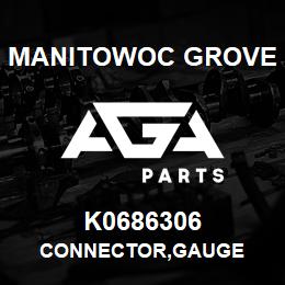 K0686306 Manitowoc Grove CONNECTOR, GAUGE | AGA Parts