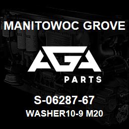 S-06287-67 Manitowoc Grove WASHER10-9 M20 | AGA Parts